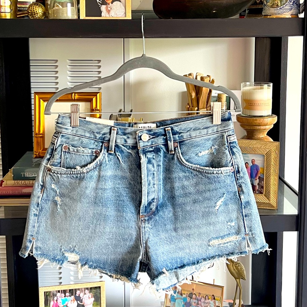 AGOLDE Jaden Cut Off High Rise Jean Shorts